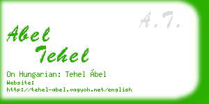 abel tehel business card