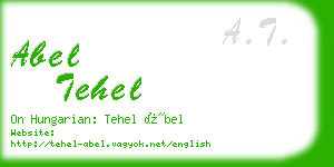 abel tehel business card